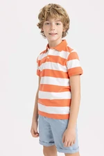 DEFACTO Boy Regular Fit Polo Neck Pique Short Sleeved Polo T-Shirt