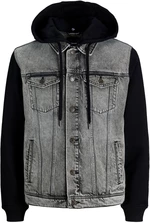 Jack&Jones Pánská džínová bunda JJIJEAN 12249225 Black Denim L