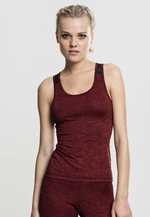 Women's top red/black/black