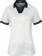 Callaway Womens Short Sleeve V-Placket Colourblock Brilliant White XL Polo košile