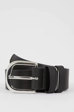 DEFACTO Women Rectangle Buckle Faux Leather Jean Belt