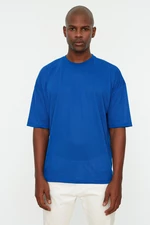 Trendyol Saks Men's Basic Crew Neck Oversized/Wide Cut, Short Sleeved T-Shirt.