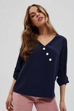 Shirt with decorative buttons