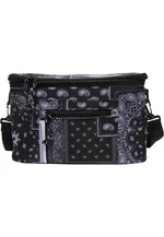 Bandana Patchwork Print Cooler Bag Black/white