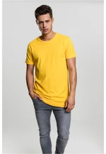 Shaped long T-shirt chrome yellow