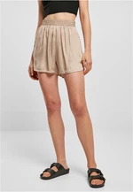 Women's Viscose Satin Shorts Resort softtaupe