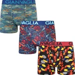 3PACK men's boxers Gianvaglia multicolored