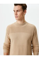 Koton Half Turtleneck Sweater Knitwear Slim Fit Textured