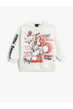 Koton Minnie Mouse Printed Licensed Sweatshirt