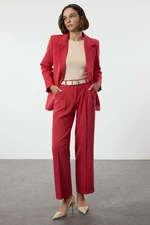 Trendyol Red Limited Edition Straight Pleated Trousers