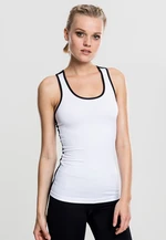 Women's sports top wht/blk