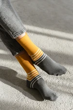 Two-tone socks 078-172 Mustard Mustard