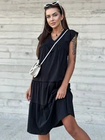 Black loose ruffle dress MAYFLIES