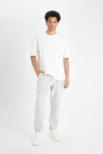 DEFACTO Grey Regular Fit Regular Cut Pocket Elastic Leg Sweatpants