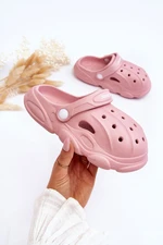 Children's foam slippers Crocs Pink Cloudy