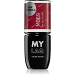 MYLAQ UV Gel Polish gelový lak na nehty odstín My Red Velvet 5 ml