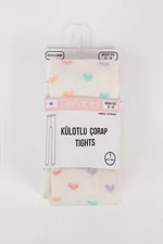 DEFACTO Girls Printed Cotton Long Socks