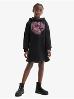 Black Girls' Sweatshirt Dress Desigual Ariza - Girls