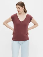 Burgundy T-shirt Pieces Kamala - Women