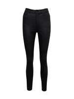 Orsay Black Leatherette Pants - Ladies