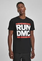 Run DMC Logo Tee Black