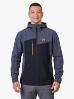 Black-and-blue men's softshell jacket Hannah Carsten II