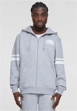 Men's sweatshirt Southpole College Zip Hoody gray melange/white