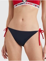 Tommy Hilfiger Underwear Červeno-modrý dámsky spodný diel plaviek Tommy Hilfiger