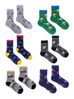 Gyerekzokni csomag Yoclub YC_Boys'_Cotton_Socks_P_Colors_6-Pack_SKA-0006C-AA00-003_Multi