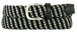 Alberto Metal  Braided Black/Silver 95 cm Ceinture