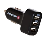 Nabíječka do auta Swissten CL napaječ univerzální (5,2A), 3x USB, černý (Blister)