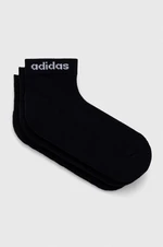 Ponožky adidas 3-pak čierna farba, IC1303