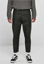 Cropped Tapered Jeans realblack vyprané