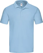 Blue Men's Polo Shirt Original Polo Friut of the Loom