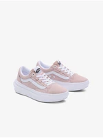 Light pink womens sneakers with suede details VANS Old Skool O - Women