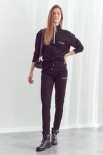 Women's black monochrome sports set