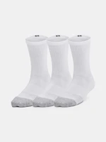 Under Armour Socks UA Heatgear 3pk Crew Yth-WHT - unisex