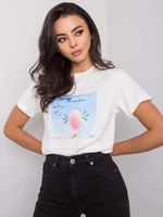 White T-shirt with print