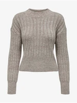 Light brown women's sweater ONLY Agnes - Women