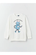 LC Waikiki Crew Neck Printed Long Sleeve Boys' Sweatshirt.