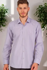 G726 DEWBERRY MEN'S SHIRT-PLAIN LILAC