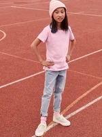 Pink Girls' T-shirt Iconic Fruit of the Loom