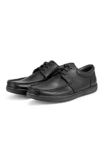 Ducavelli Jazzy Genuine Leather Men's Casual Shoes Black