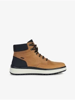 Brown Men's Suede Ankle Boots Geox Granito - Men's