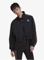 Black Womens Light Cropped Jacket adidas Originals Windbreaker - Women