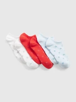 GAP Kids Low Socks Stars, 3 Pairs - Girls