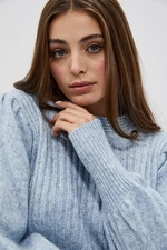 Sweater with puffed sleeves