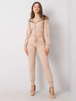 Women's casual set RUE PARIS beige