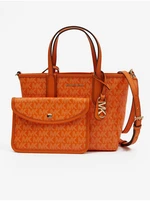 Orange Women's Patterned Handbag Michael Kors XS Open Tote - Women