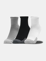 Under Armour Socks UA Heatgear Quarter 3pk-GRY - Unisex